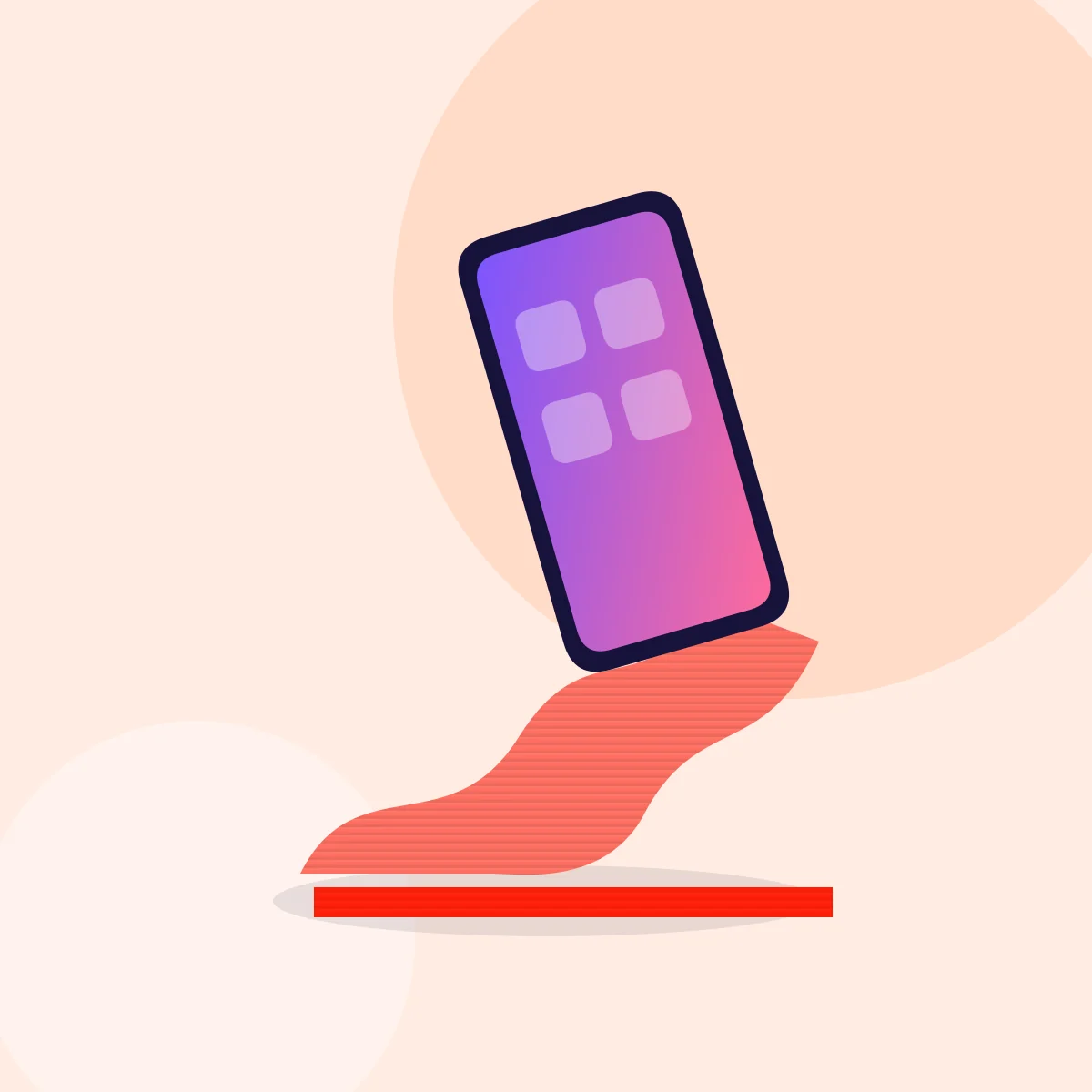 Wave Telefon Standı – Mercan