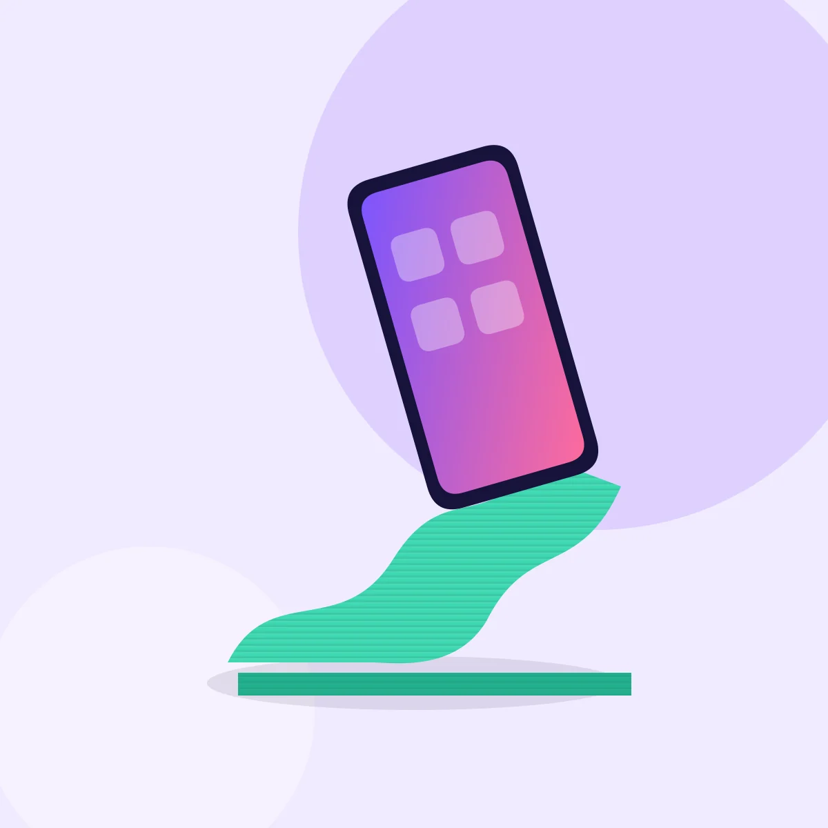 Wave Telefon Standı – Nane